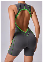 Yoga Jumpsuit Summer Short Sleeveless Sports Wear Gym Fitness Sports Bodysuit Women Dance Running Workout Clothes Yoga Jumpsuit