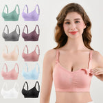 Nursing women's Wire-free Front Buckle Pregnant Bra Plus Size Nursing Adjustable Push-up Bra Underwear Plus Up