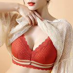 Women's Plus Size Minimizer Bra Full Coverage Lingerie Wire Free Push Up Bra for Femme Brest Pumping Underwear Plus Size 44 46DE