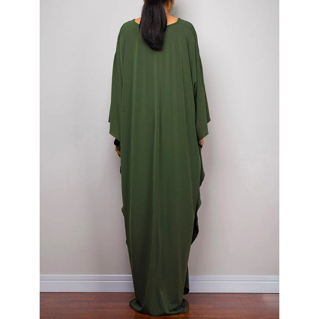 Greek Goddess Long Dress Batwing Sleeve Tunic Beach Cover Up Cover-ups Beach Dress Beach Wear Beachwear Kaftan Maxi Dress V4427