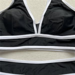 S - XL Sexy V Neck Printed High Waist Bikini Female Swimsuit Women Swimwear Two-pieces Bikini Set Bather Bathing Suit Swim V6997