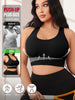 Size Wirefree Sports Yoga Bra, Solid Color High Elastic Breathable Bra with Removable Cups, All Season Casual Wear