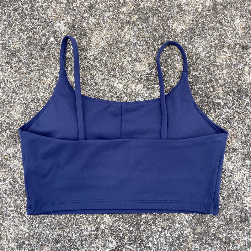 Solid Color Soft Sports Bra Soft Yoga Top Women's Tight Athletic Spaghetti Strap Butter Gym Underwear Comprehensive Training Jog