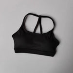 Women's Sexy Fitness Sports Bra Beautiful Back Gathering Naked Feel Comfortable Supportive Exercise Bra in Black/Mint/White