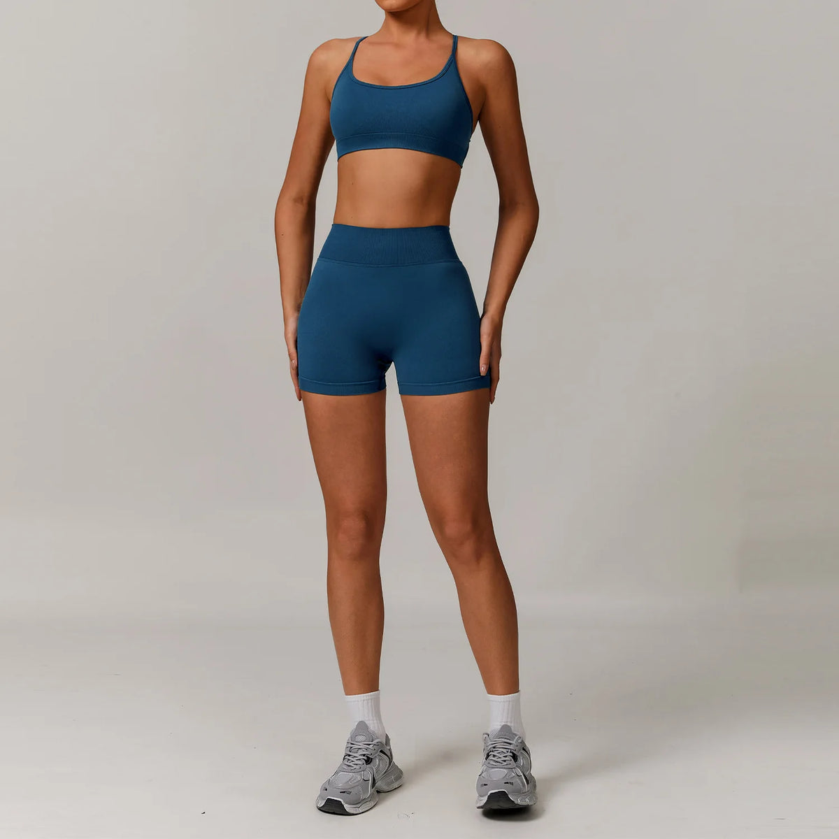 2/3PCS Yoga Set Women Workout Set Seamless Sportswear Gym Clothing Fitness Long Sleeve Crop Top High Waist Leggings Sports Suits