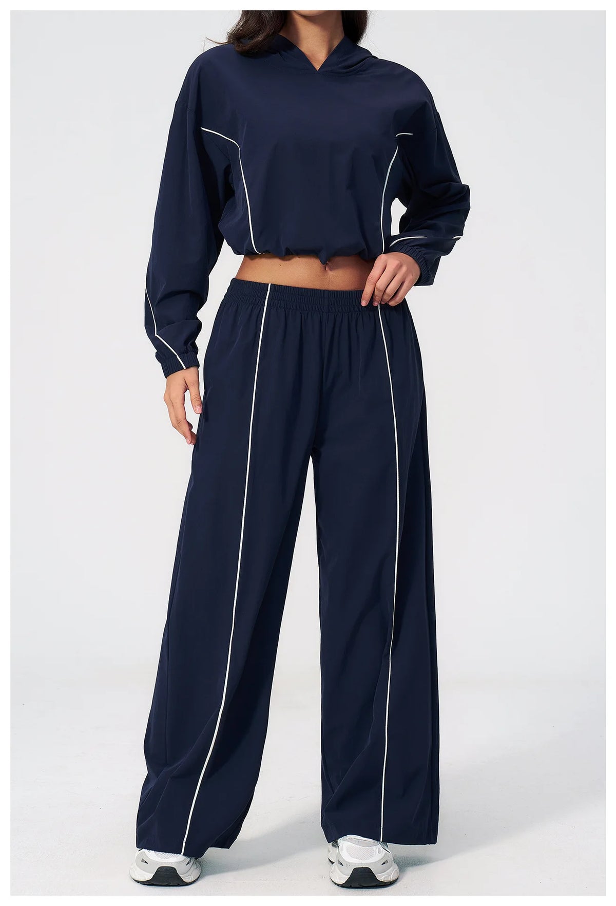 Outdoor Cool Sun Protection Yoga Sets Women UV Resistant Skin Quick Drying Long Sleeve Hoodies Pocket Pants Running Fitness Suit