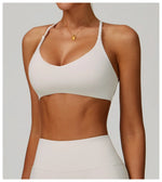 Gym Bras Cross Shoulder Straps Sports Underwear Anti-Sweat Fitness Top Women Yoga Bra Shockproof Crop Top Push Up Workout Tops
