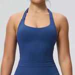 Neck Halter Yoga Vest Shockproof Running Sports High-strength Sports Underwear Fitness Pilates Suspender Beautiful Back Summer