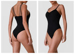 Summer Women's Camisole Yoga Jumpsuit Sexy Sleeveless High Elasticity Shaping Sports One Piece Suit Outdoor Gym Fitness Bodysuit