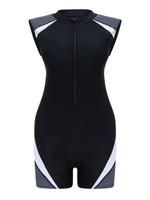 2026 Zipper Sleeveless Slim Swimsuit Women One Piece Swimwear Female Bather Bathing Swimming Swim Surf Suit Beachwear Rush Guard