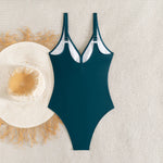 S - XXL Twist Front V Neck Female Swimwear One Piece Swimsuit Women Slim Monokini Backless Bathing Suit Swim Beachwear Bodysuit