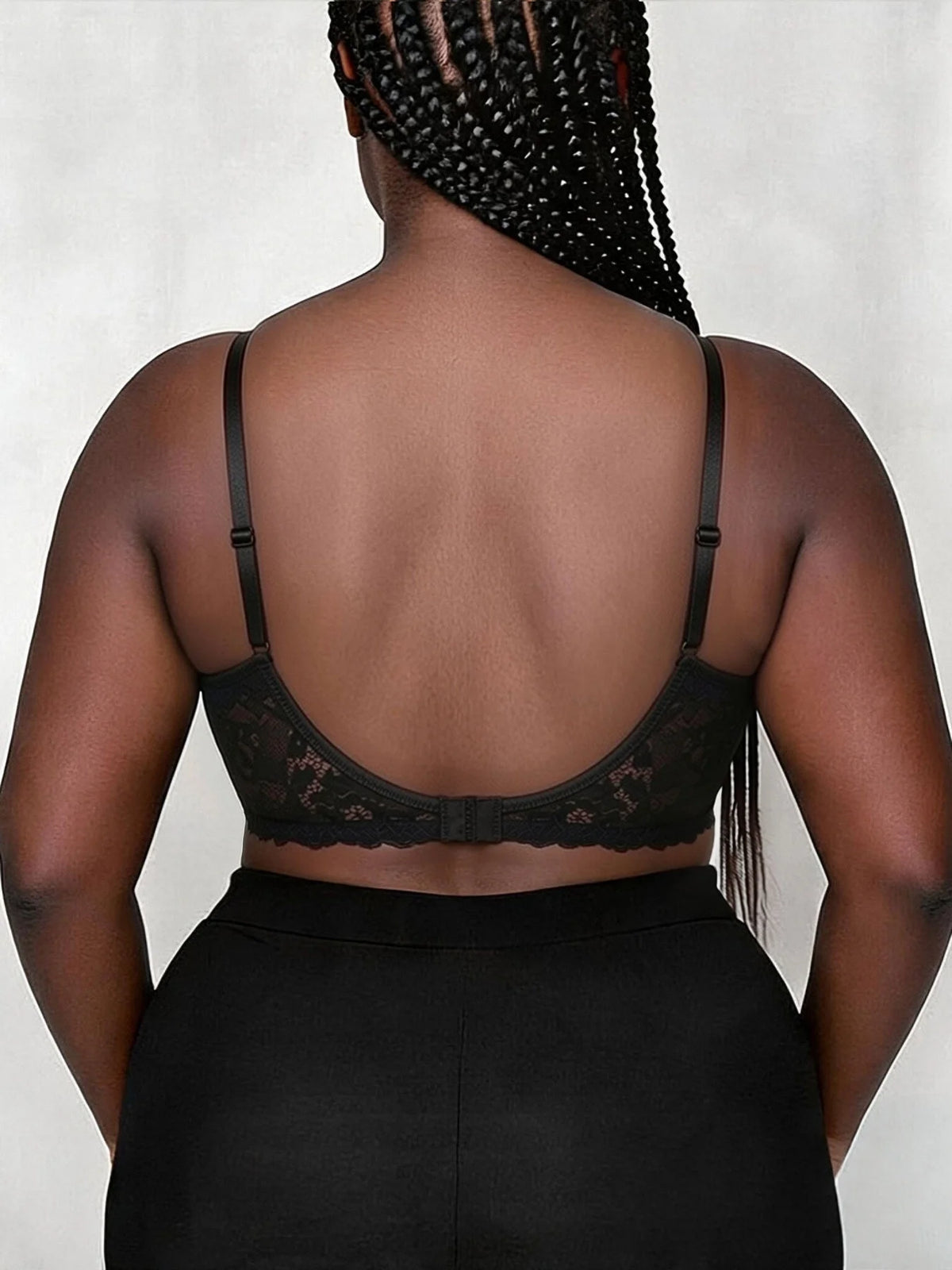 Plus-Size U-Shaped Backless Bra for Women, Sexy Push-Up Anti-Sagging Bra for Large Busts, Thin Invisible Backless Bra