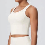 Women's Yoga Vest Shockproof Fixed Cup Beauty Back Yoga Top Outdoor Sports Running Fitness Vest