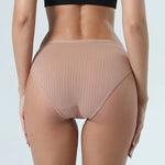 2Pcs/Set Cotton Panties Women Low Rise Underwear Solid Color Comfort Breathable Briefs Sexy Lingerire M-XL Seamless Intimates