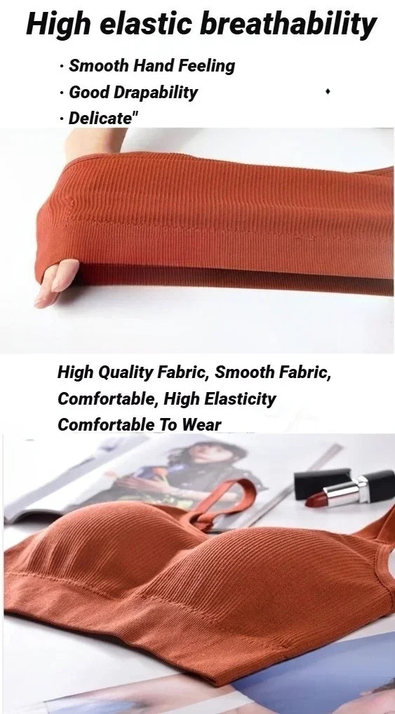 Sexy Seamless Brassiere Bras For Women Full Cup Breathable Bralette Wire Free Sleep Bra Tube Top Sports High Quality