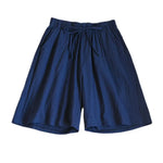 Wide Leg Loose Short Pants Women Summer Casual Shorts Elastic Waist Drawstring Pockets Shorts Solid Color Streetwear