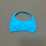 HISTELLO Impacts Sports Bra Women Seamless Yoga Halter Top High Support Push Up Open Back Gym Wear Workout Fitness Underwear