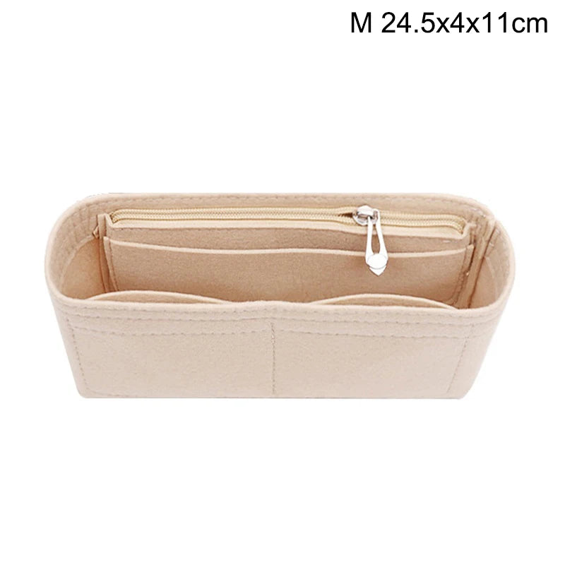 1PC Felt Insert Bag Organizer, Makeup Organizers, Liner Perfect for Brand Women's Handbags For And Cosmetic Bags〔Nest〕