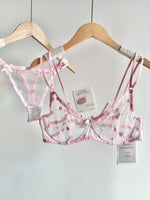 Affordable French Lace Lingerie Set | Sexy Mesh Push Up Bra for Big Bust, Ultra Thin Slimming Anti Sag Women's Bra Set MOYISU AB
