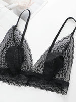 Sexy Lace Deep V Bralette for Women Casual Beach Wear bra Y2K Aesthetic Crop TopSummer Vacation Outfit Lingerie bra A2375