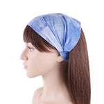 Elastic Tie Dye Cotton Headbands Turban Head Wrap for Women Girl Hair Bands Hair Bandage Beach Vintage Sports Headband