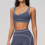 Breathable Sports Bra Women Shockproof Fitness Tops Push Up Gym Crop Top Brassiere Sport Bras Gym Workout Top Summer Yoga Bra