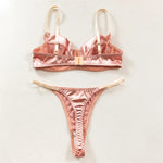 Seamless 2 Pieces Sexy Bra Set Women Satin Lingerie Underwear Patchwork Bras and Thongs Suits Attractive Bilizna Intimate Set