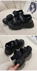 New Sports Sandals for Women Flat Bottomed Beach Shoes Thick Soled Casual Women Shoes Sandalias De Mujer 2025