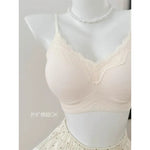 Comic Chest Bra No Underwire European Thin Straps Summer Women Lace Gathering Push Up Seamless Bras Japanese Style Natural Look