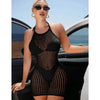 1PC Women Sexy Fishnet Beach Cover Up Hollow Out Bodycon Dress See Through Summer Swimwear