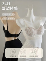 Tight Fit French Lace Bra for Small Bust - Comfort Lift Anti Sagging, Sexy Lace Back & Thin Strap Lingerie MOYISU Sexy Bras AB