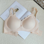 Wireless Comfortable Bra Large Cup Seamless Anti-Sagging Back Smoothing Underwear Soft Women's Hollowed-Out Full Cover Bras