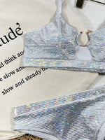 Sexy Snake Printed Female Swimsuit High Waist Bikini Women Swimwear Two-pieces Bikini Set Hollow Out Bathing Suit Swim Wear Lady