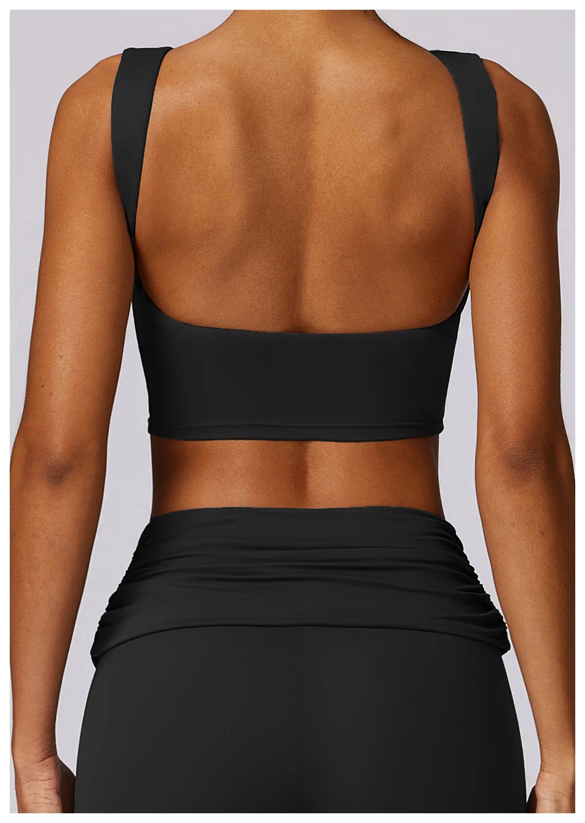 NCLAGEN Running Sports Bra Women High Support Open Back Yoga Breathable Slim Fit Fitness Pilates Tank Top With Removable Pads