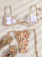 Miyouj Glitter Fabric Bikinis 2026 Sexy Bikini Set Folds Swimsuit Female Halter Bathing Suit Women Swimwear New Beachwear