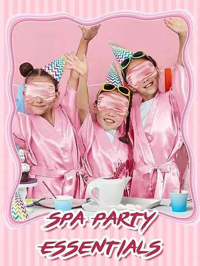 7 Pcs Birthday Squad Robe Birthday Princess Robe Spa Party Supplies Unicorn Slumber Pajamas for Girls