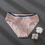 Women Printing Floral Panties 3Pcs/set Low-Rise Cotton Briefs Female Comfortable Underwear Female Soft Panties Lingerie M-2XL
