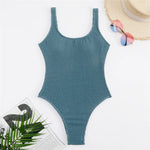 2026 Sexy Women One Piece Swimsuit Swimwear Female Solid Push Up Thong Bather Bathing Suit Monokini Brazilian Swimming Suits