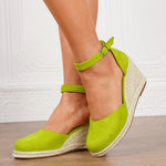 15 Colors Big Size 43 Summer Bohemian Espadrilles Sandals Women Beach Vacation Shoes Comfy Walk High Heels Wedges Sandals