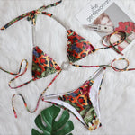 2 Colors Sexy Bikini Women Luxe Rhinestones Chain Swimwear Swimsuit Halter Bikinis Set Beach Bathing Suit Female Banadores Mujer