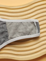3-piece set of multi-color solid color letter with thong seamless interior antibacterial easy to wash and dry underwear C812