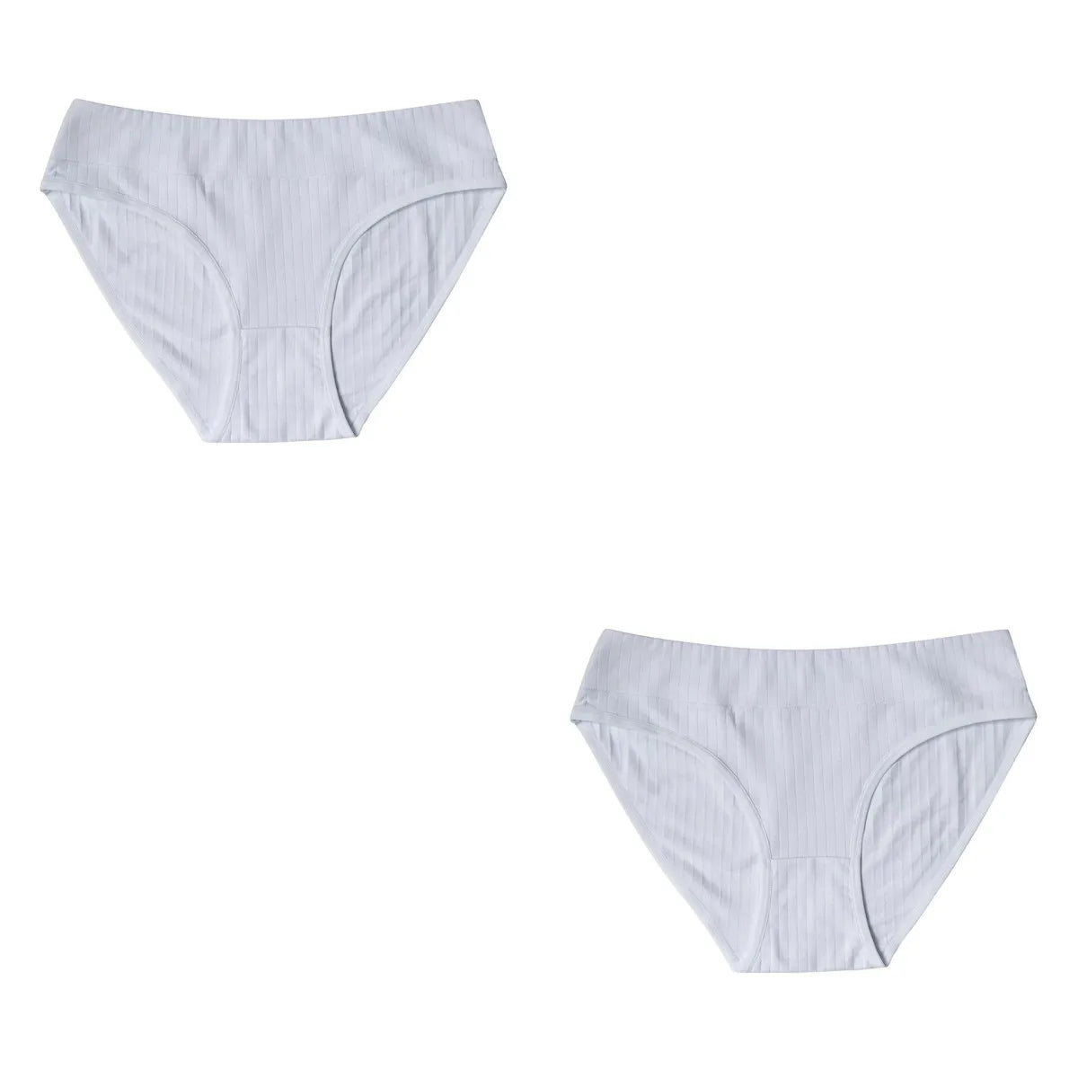 2Pcs/Set Cotton Panties Women Low Rise Underwear Solid Color Comfort Breathable Briefs Sexy Lingerire M-XL Seamless Intimates