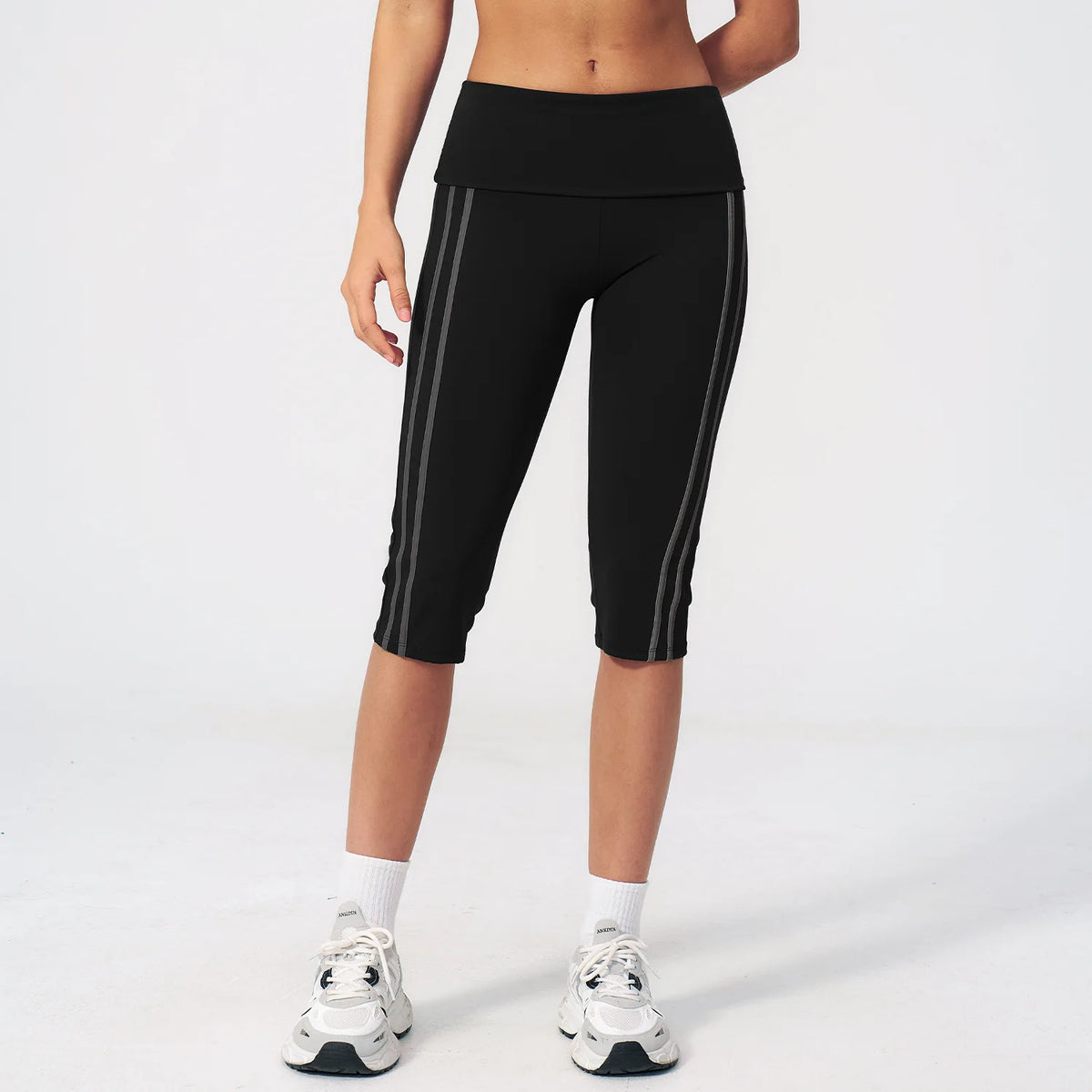 Calf-Length Pants High Waist Capri Leggings Women Fitness Pants Running Yoga Leggings Pants Gym Tights Leggings Push Up Workout