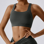Women Cross Strap Sports Bra Top Women Push Up Sport Bra Yoga Gym Crop Top Brassiere Fitness Top Sport Bra Breathable Bras