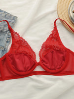 Women's sexy bright diamond bra with steel rims gathered push ups breathable shoulder straps adjustable bra MR2982