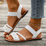 Women's SandalsNew Summer Casual Open-toed Women's Flats Fashion Floral Design Casual Comfortable Women's Sandals