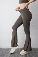 DIAS FIT JOY V-back flared pants yoga hip lifting tight pants wide leg fitness pants Gym exercise running yoga pants