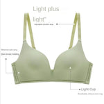 Sexy No Wire Push Up Underwear Women Seamless Bra Girls Students Breathable Thin Bras Female's Bra Breathable Gathered Lingerie