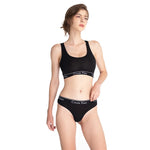 Fashion Bottoming Tops Letter Print Women‘sBra ThongUnderwear Set Sexy Beauty Back Vest Top Seamless Sleep Lingerie Suit