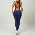 New Yoga Jumpsuit Women One-Piece Sweatpants Sleeveless Gym Suit Running Breathable Sportswear Stretch Tight Leggings